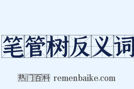 笔管树反义词是什么意思的图片